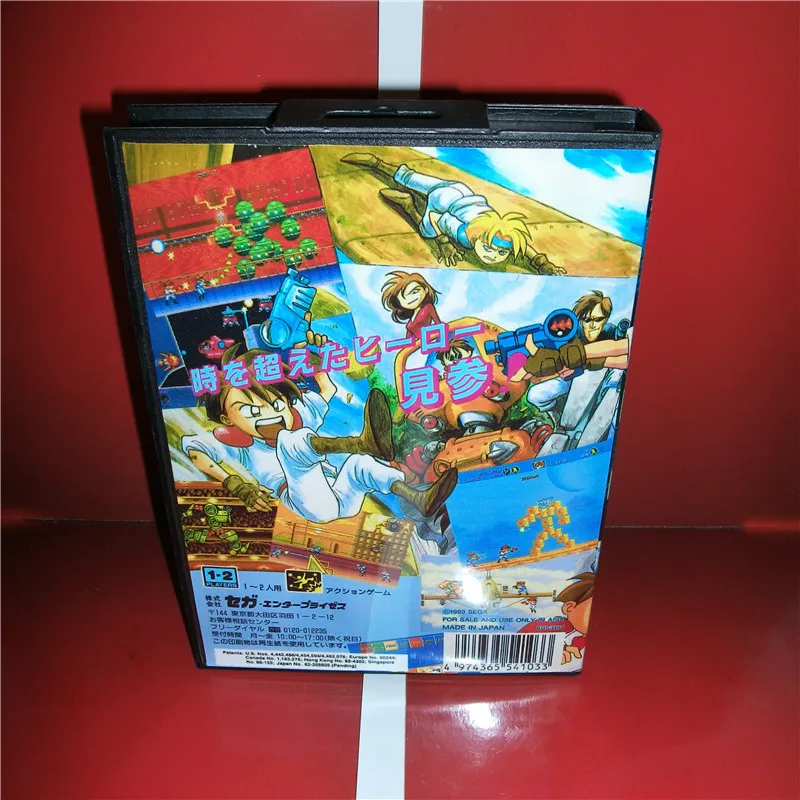 Gunstar Heroes Япония чехол с коробкой и руководство для MD MegaDrive Genesis игровая консоль 16 бит MD карта