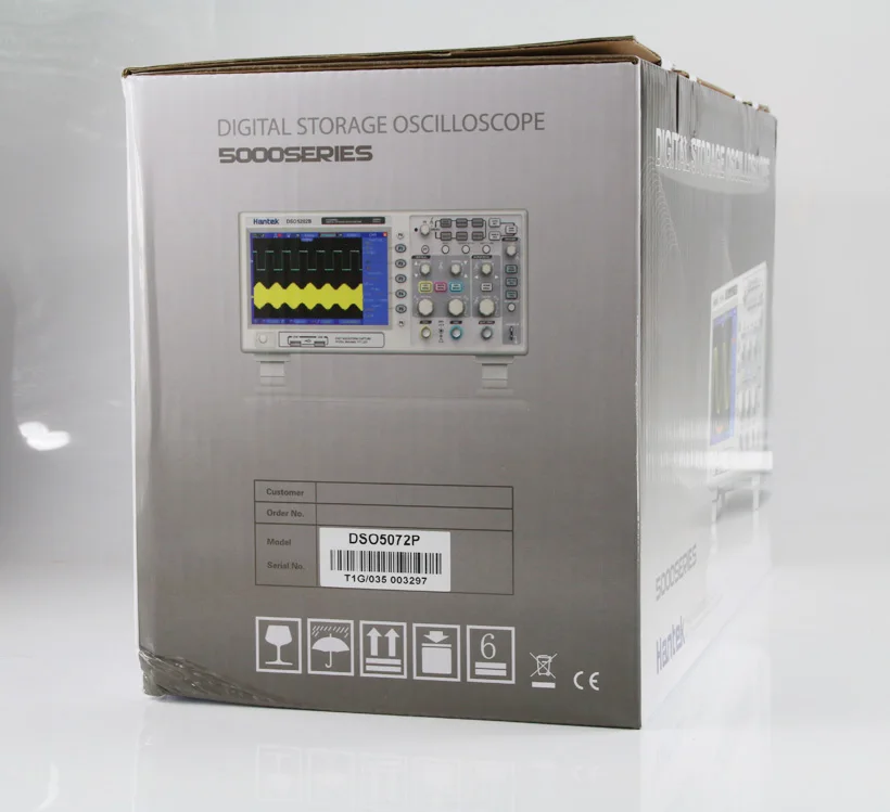 Цифровой осциллограф Hantek DSO5072P 70 МГц 2 канала 1GS/s 7 ''TFT LCD 800x480 длина записи 24K USB