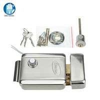 access control electric control lock dedicated electronic lock dc 12v nc type metal with keys for access control system kit