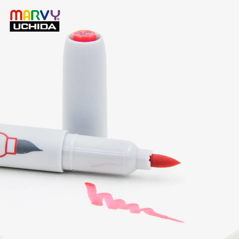 Marvy 3000 Профессиональная щетка для волос, с мягкой головкой Маркер ручки манга цветов маркеры с кистью ручка 12/24/36/72/144 предметов в партии, для детей товары для рукоделия