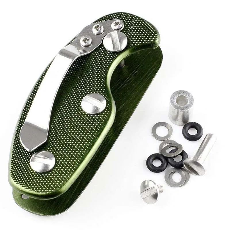 Green EDC Шестерня брелок держатель папка зажим Карманный Многофункциональный Органайзер коллектор смарт клип набор бар гаджет открытый SurvivalTool - Цвет: Green