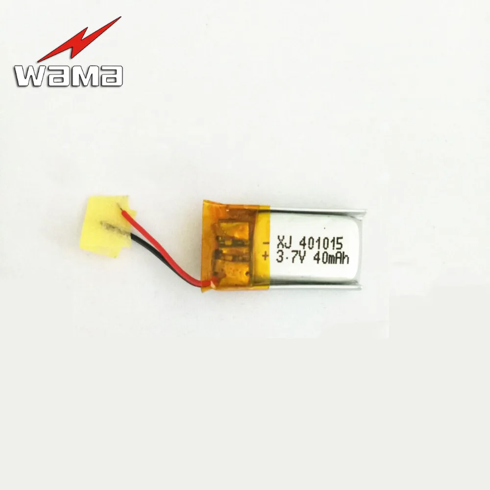 

8pcs/lot 401015 40mAh 3.7V Rechargeable Lithium Polymer Batteries for Bluetooth Earphones Selfiestick MP4 Digital Products