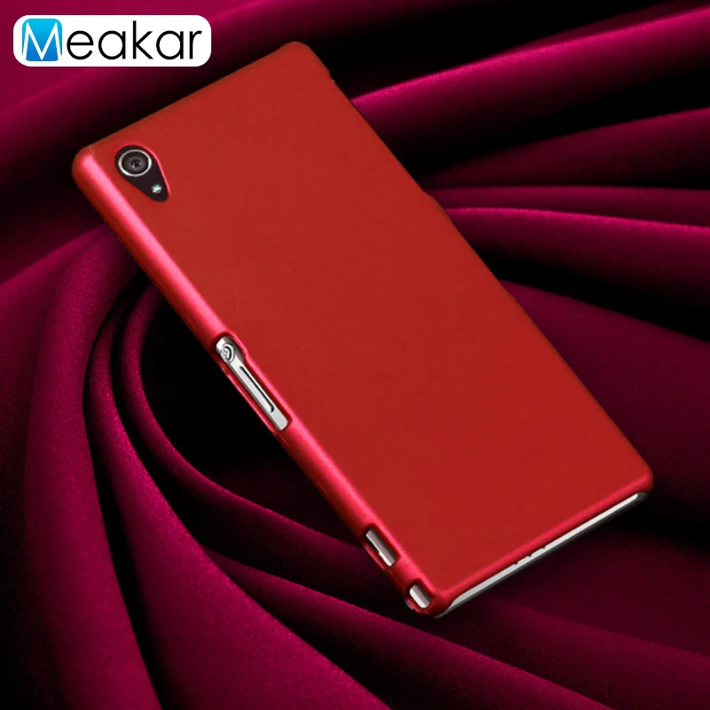 Матовая Пластик Coque 5.0For sony Xperia Z1 чехол для sony Xperia Z1 Z 1 C6903 L39H C6902 телефона чехол-лента на заднюю панель - Цвет: red