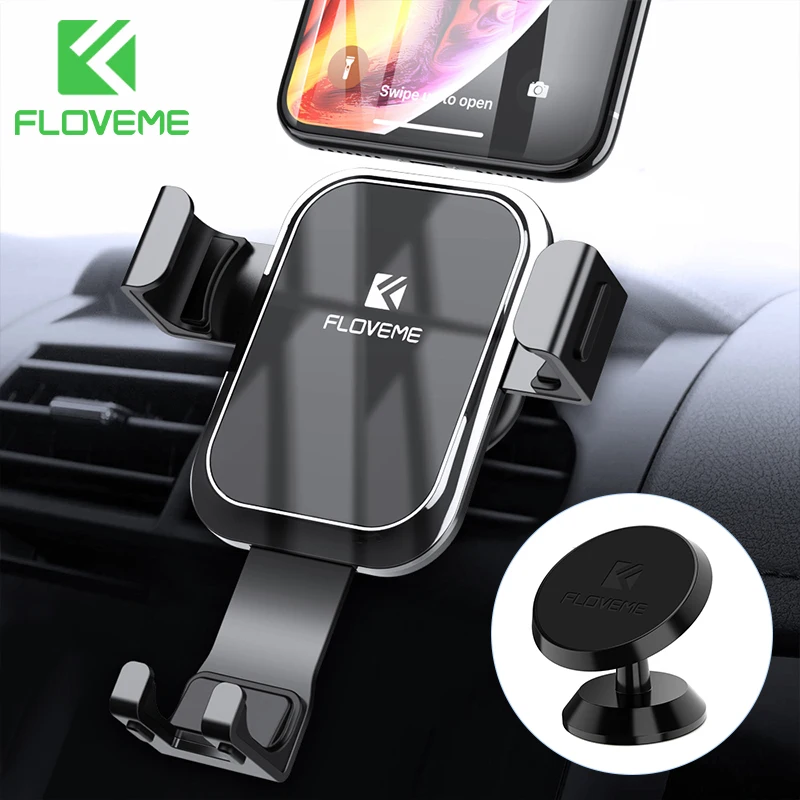 Автомобильный держатель для телефона FLOVEME iPhone X 7 8 Plus с креплением на
