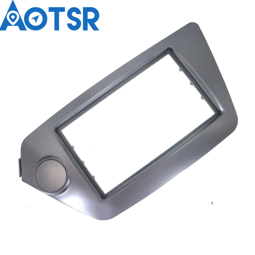 Двойная Автомобильная аудиорамка Din для KIA Rio(QB) 2011-; K2(QB) 2011+ панель GPS Dash Trim Kit адаптер окружающего звука пластина DVD