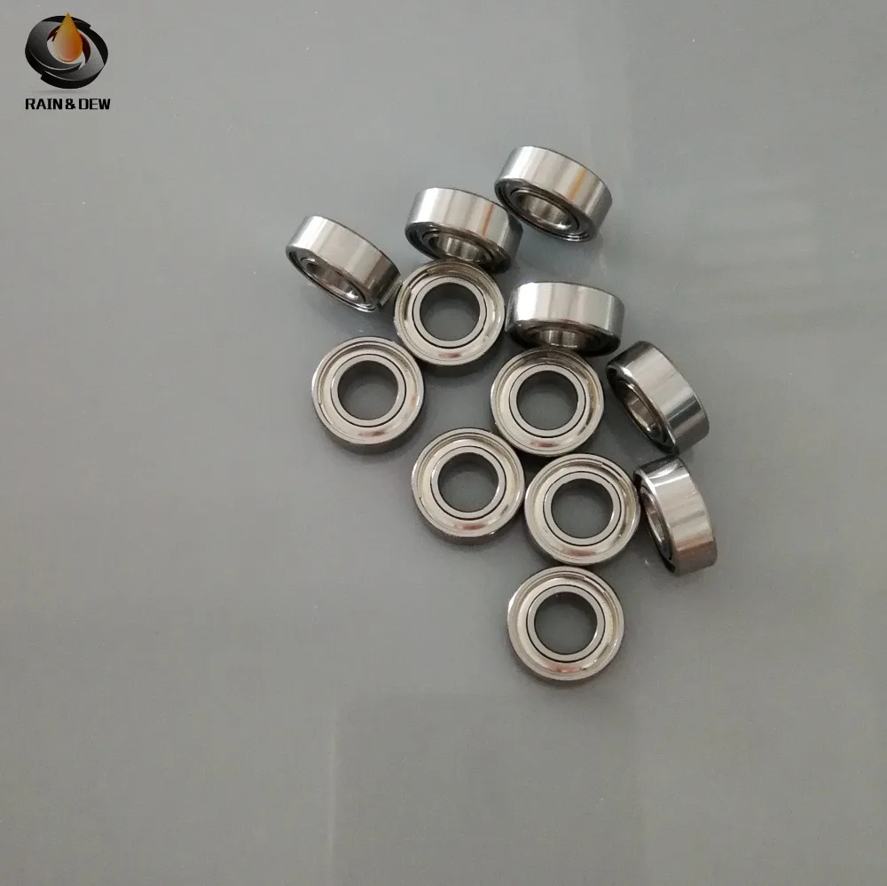 S684ZZ подшипник 4*9*4 мм (10 шт.) ABEC 7 440C ролик из нержавеющей стали S684Z S684 Z zz шариковые