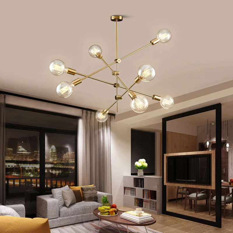 Modern Led Chandelier Lighting For Living Room kitchen bedroom 220v 110v Nordic modern simplicity Rotatable Chandeliers fixtures | Лампы и