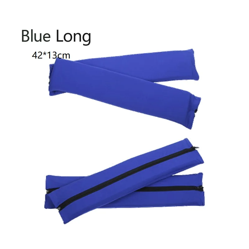 Blue Long Одна пара, твердые подушки-подлокотники для стула, для дома, офиса, отеля, подлокотники, перчатки, без шнуровки, пылезащитные Чехлы для стула - Цвет: Blue Long