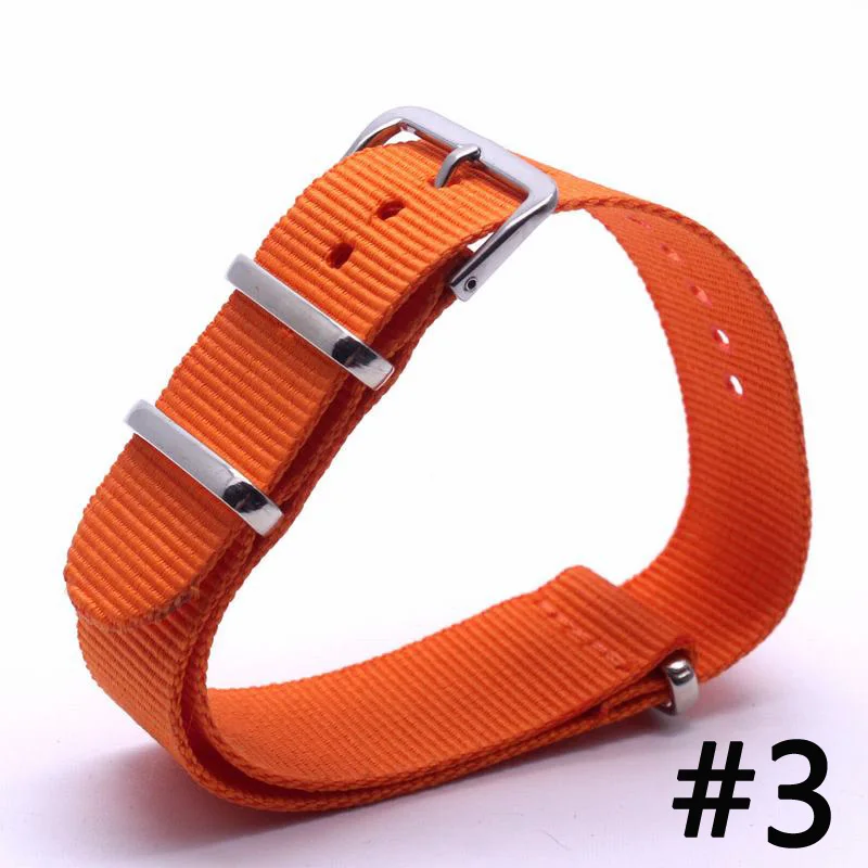 

Nato Nylon Watch Band 18mm 20mm Nato Army Sport Woven Strap Substitute Dw Watchband Striped Canvas Wristband Metal Buckle Belt