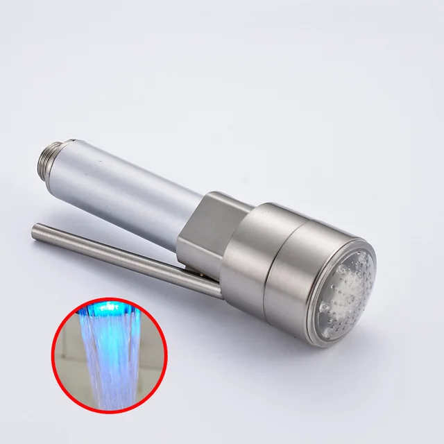 LED Style D POIQIHY хром/никель/черный/золотой кухонный кран опрыскиватель двойной выход воды опрыскиватель кухонный кран Замена носика светодиодный разбрызгиватель - Цвет: LED Style D