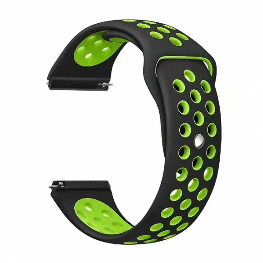 20 мм силиконовый ремешок для samsung gear sport S2 Classic Frontier watch Band huami amazfit Bip