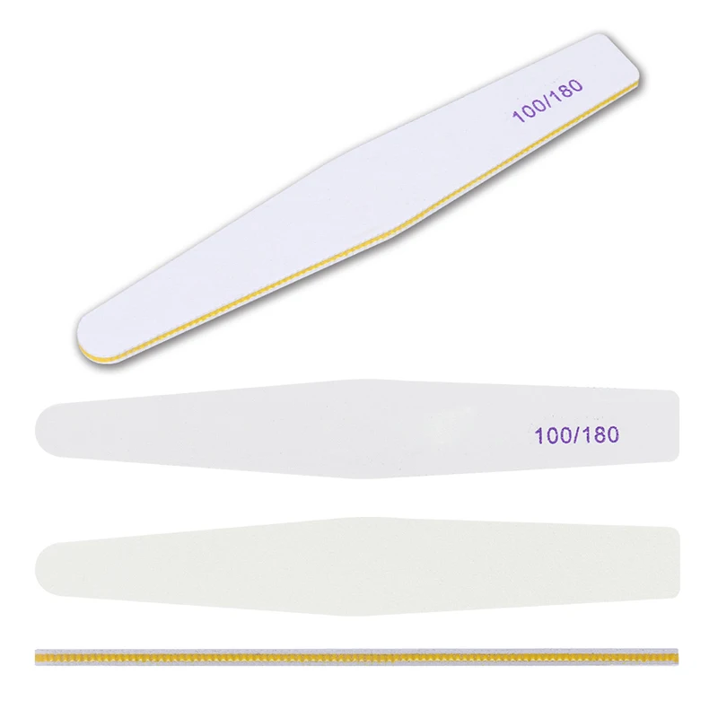 Пилки для ногтей пилки 3 размера двухсторонние пилочки шлифовальные стержни