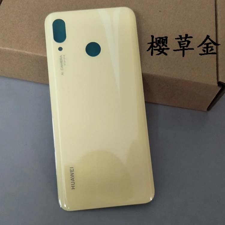 Задняя крышка аккумуляторного отсека для Huawei Nova 3 стекло + пластиковый корпус