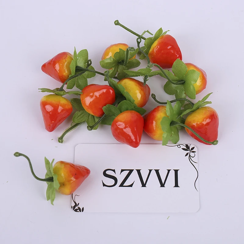 SZVVI мини Пена Моделирование клубника Свадебная вечеринка украшения 20 штук|decorative