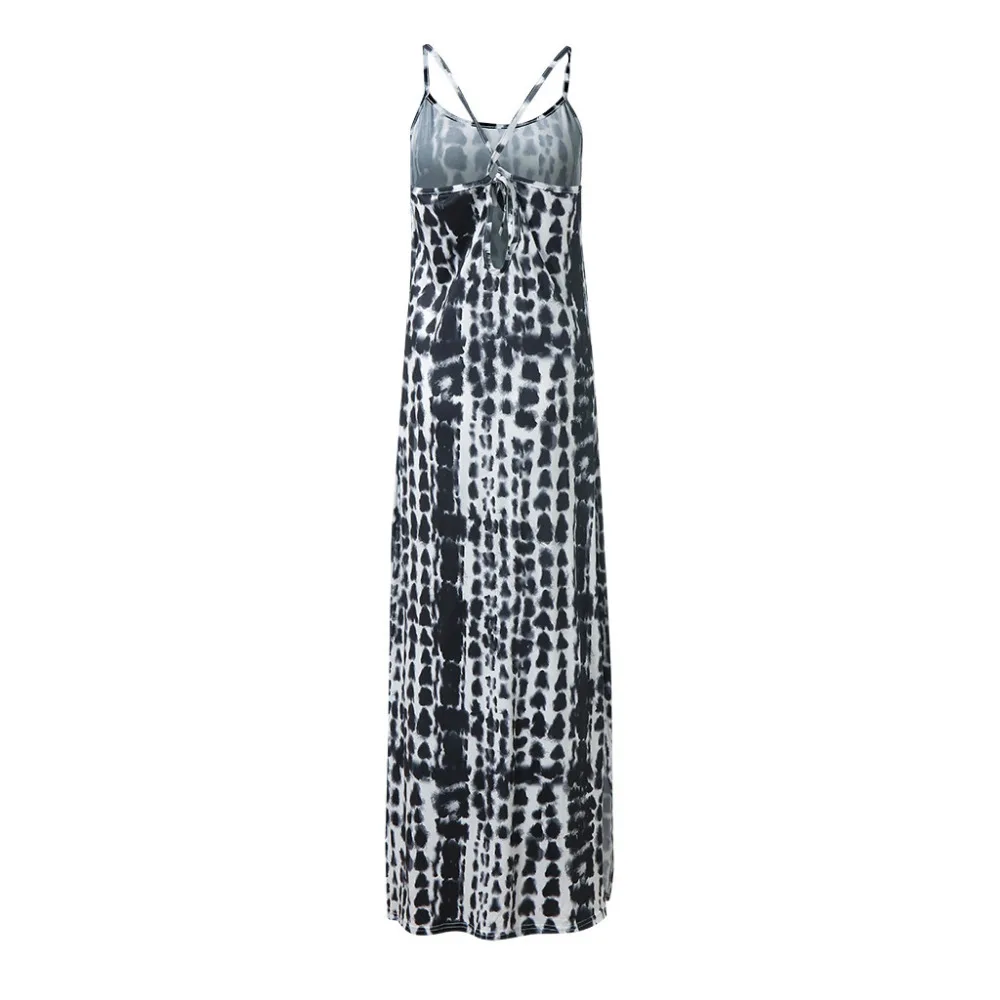 Платье летнее женское сексуальное повседневное с коротким рукавом богемное