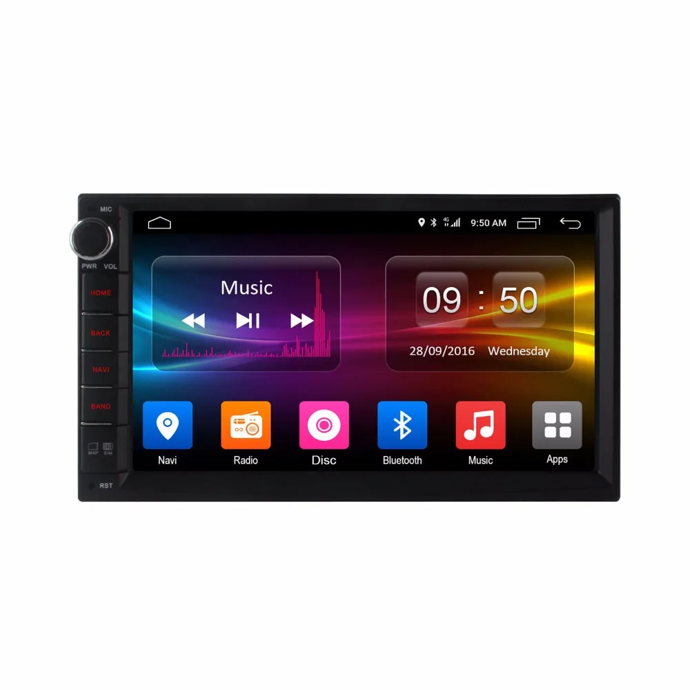 Ownice C500 7 &quot1024*600 Android 6 0 4 ядра 2 din универсальный для Nissan gps Navi BT Радио стерео аудио