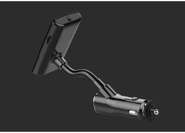 Jilang цветной экран fm-передатчик Автомобильный MP3 беспроводной Bluetooth громкая связь автомобильный комплект аудио AUX модулятор с QC3.0 двойной USB зарядкой