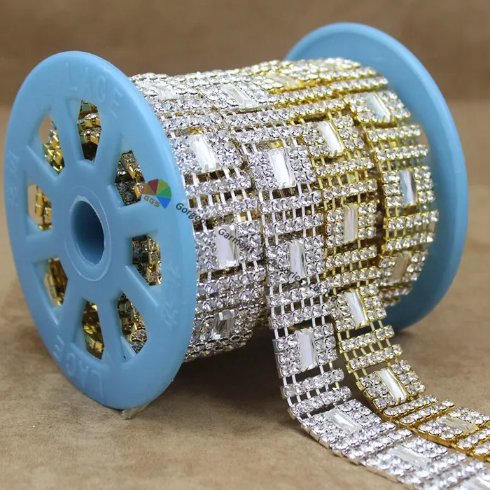 10 ярдов чешские хрустальные стразы чашка цепочка с фиолетовыми багетами