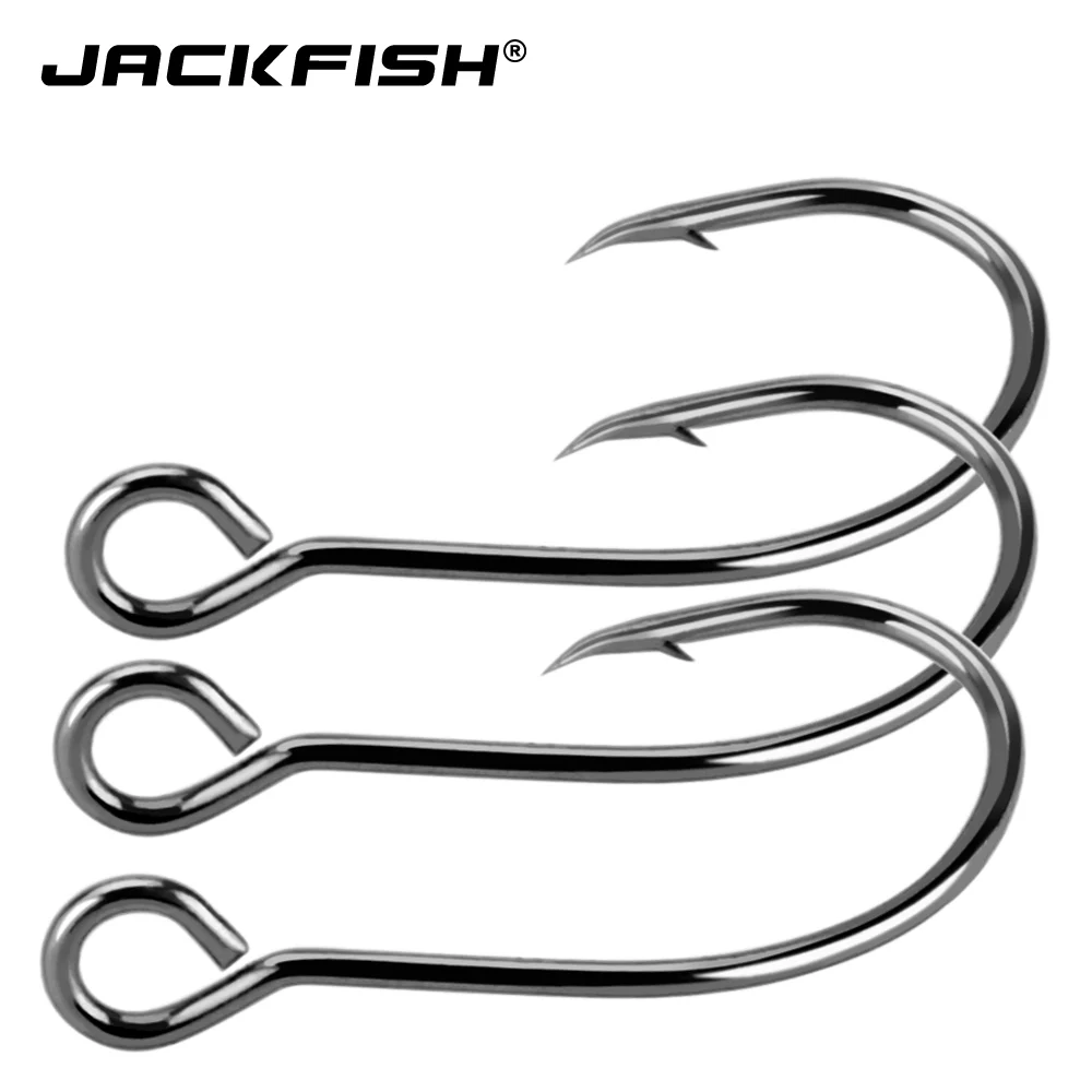 JACKFISH рыболовный крючок из углеродистой стали 50 шт./лот #2 #12 рыболовные крючки