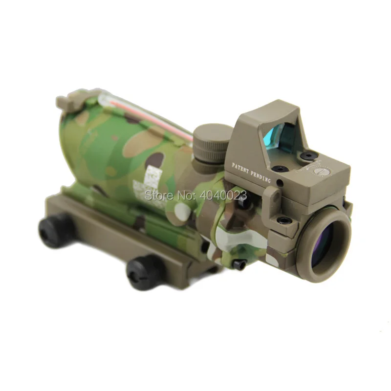 Тактический Оптический прицел Triji ACOG 4X32 с красной подсветкой оптический RMR Micro Red