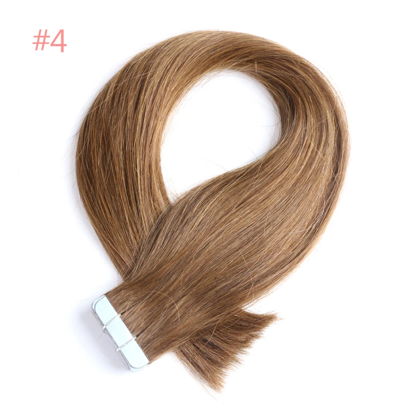 Али queen hair 1" 20" 2" Remy Пряди человеческих волос для наращивания 2,5 г/подставка 20 шт./упак. Цвет# 1b#613#27#4 пряди волос на ленте, волосы на Клейкой Ленте имитирующей кожу 50 г