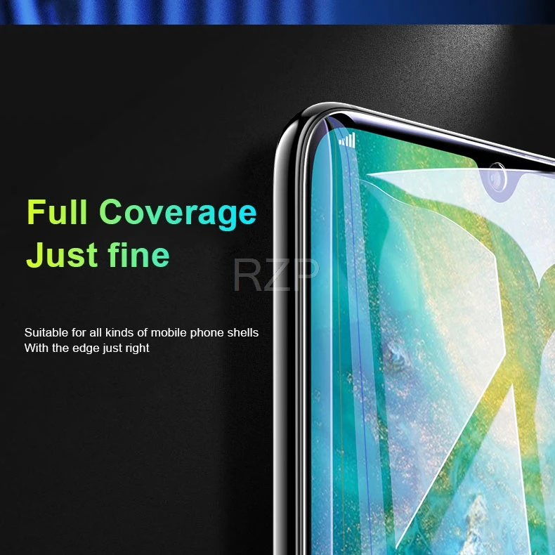 RZP 9D изогнутая Защитная пленка для экрана с полным покрытием для Huawei Mate 10 20 X lite профессиональная защитная пленка 3D мягкая животная пленка(не закаленное стекло