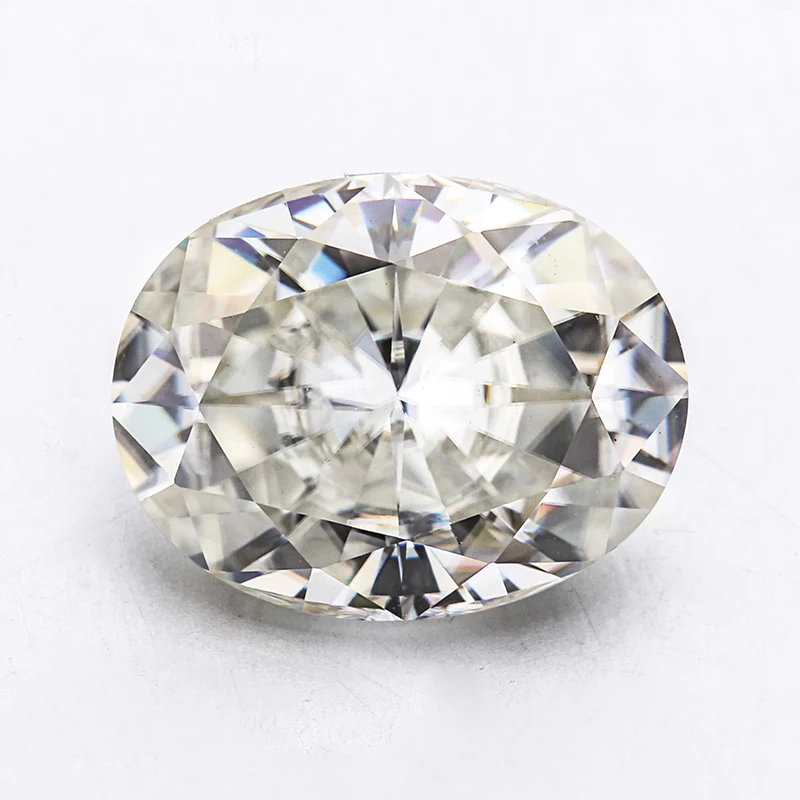 

Brilliant GH color off white Oval shape moissanites 9*7mm gemstone for jewelry making