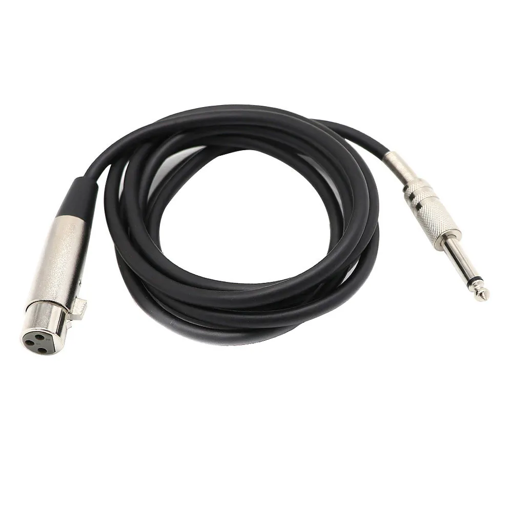 Адаптер для микрофона с кабелем EM88 3 контакта XLR мама 1/4 &quot6 35 мм моно штекер аудио