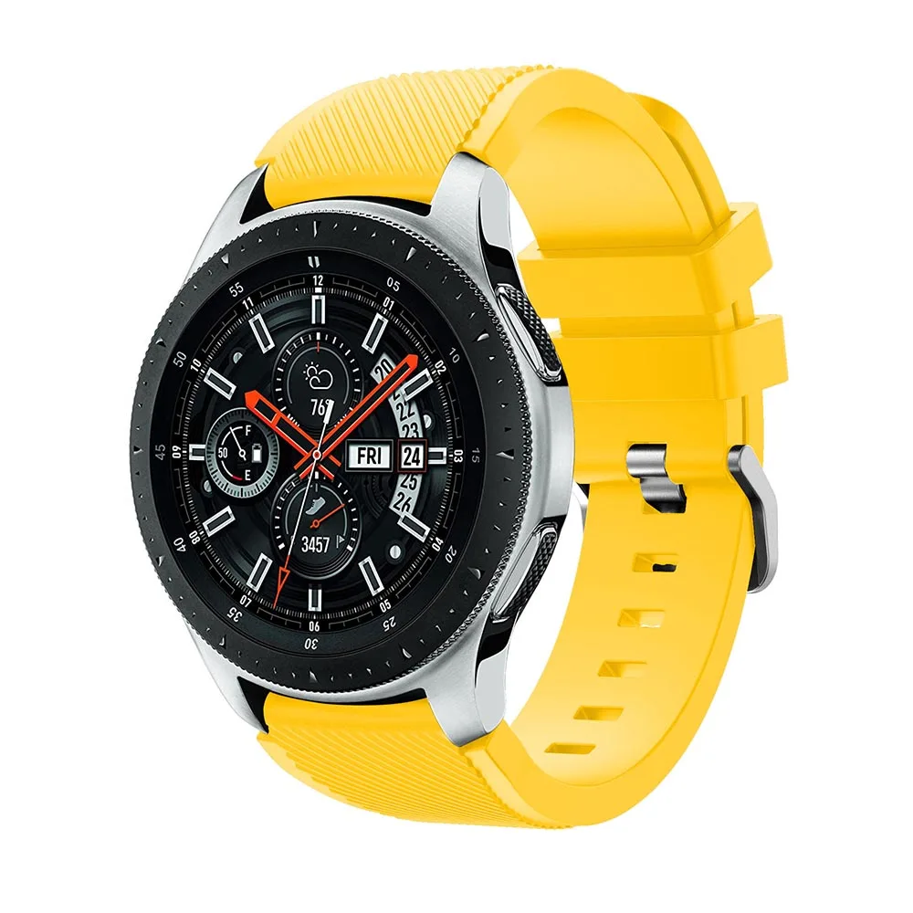 Спортивный силиконовый ремешок для Samsung Galaxy Watch 46 мм браслет Amazfit GTR 47 Huami Stratos