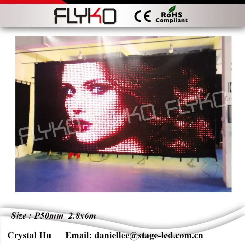 P50mm 2 8x6m FLYKO горячая Распродажа светодиодный фонарик видео контроллер занавеса led