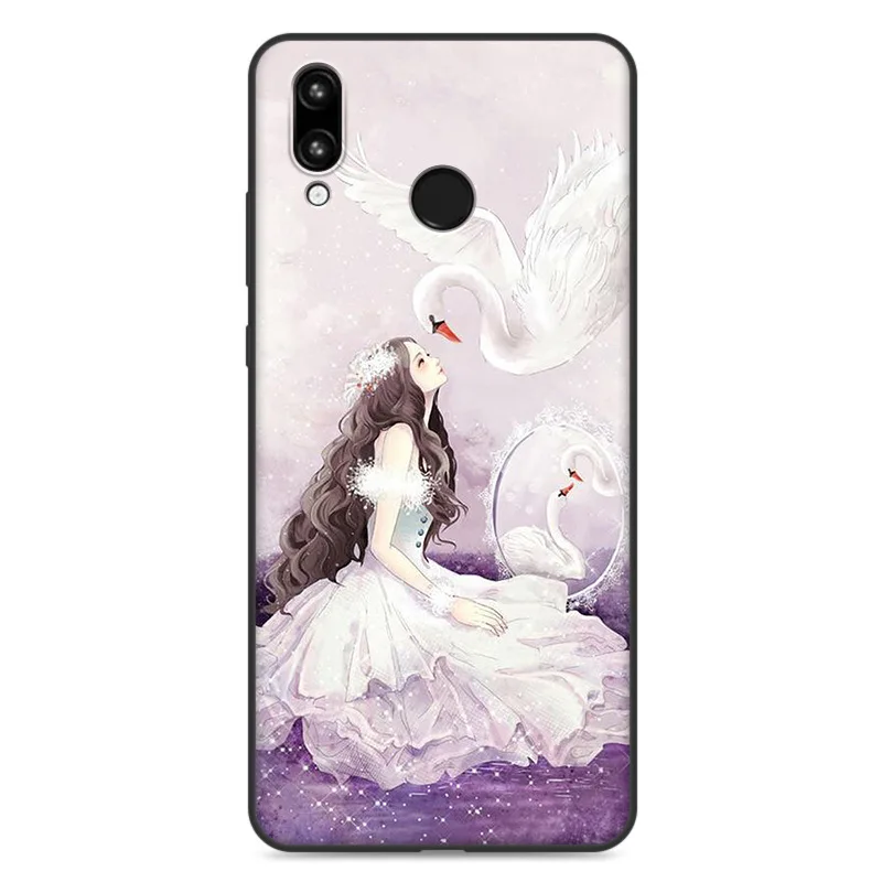 Корпус для huawei nova 3i задняя крышка милый мультфильм Прекрасный чехол телефона