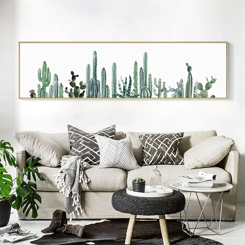 

Watercolor Succulent Canvas Art Print Painting Poster Cactus Set Wall Pictures For Living Room Nordice Decoration Home Decor