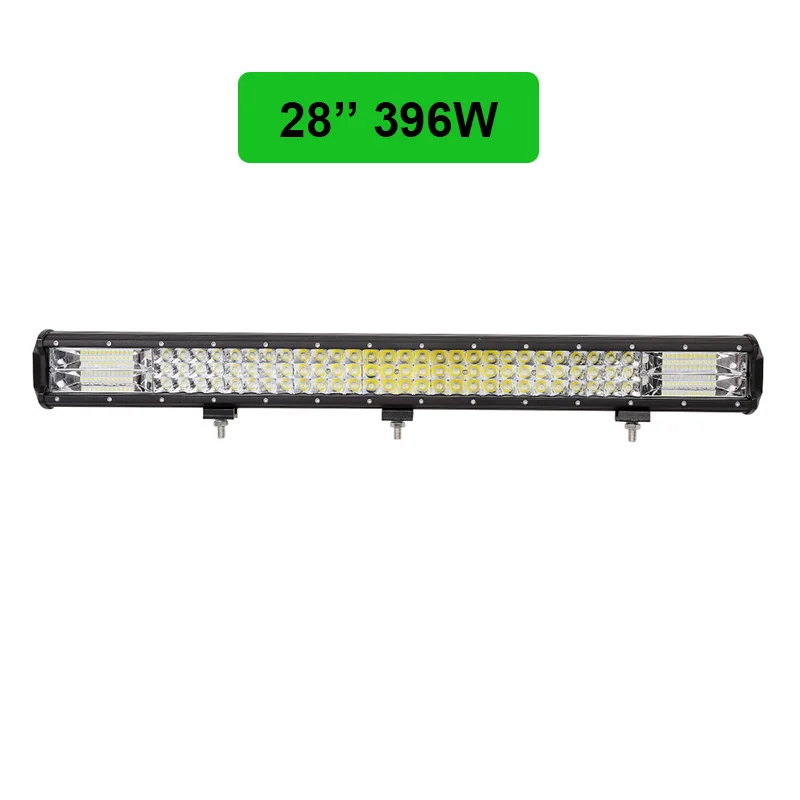 28inch Трехрядный светодиодный светильник 5 ''12'' 20 ''23'' 26 ''28'' для внедорожников 12 В 24 в комбинированный светодиодный светильник для джипа автомобиля 4WD грузовика 4x4 внедорожника ATV - Цвет: 28inch