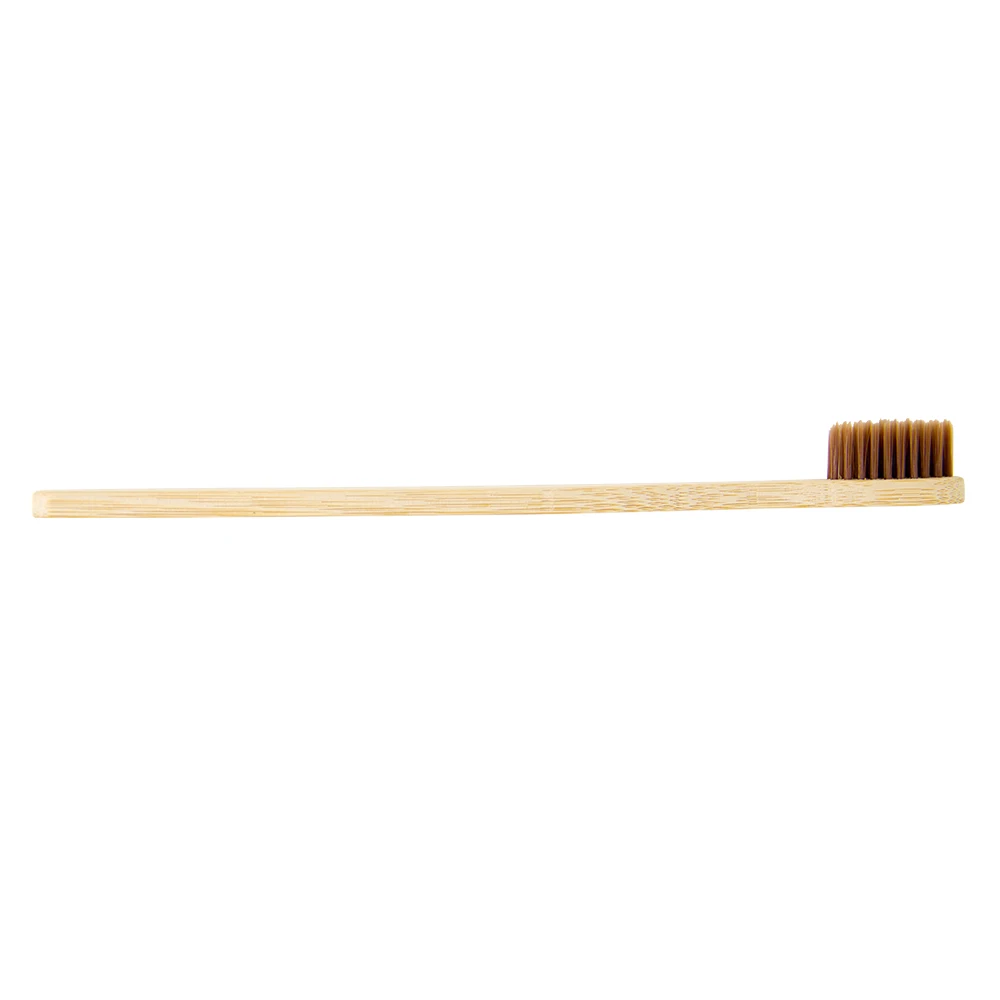 Зубная щетка из 100% бамбукового волокна с мягкой щетиной 1 шт.|wood toothbrush|toothbrush woodnovelty