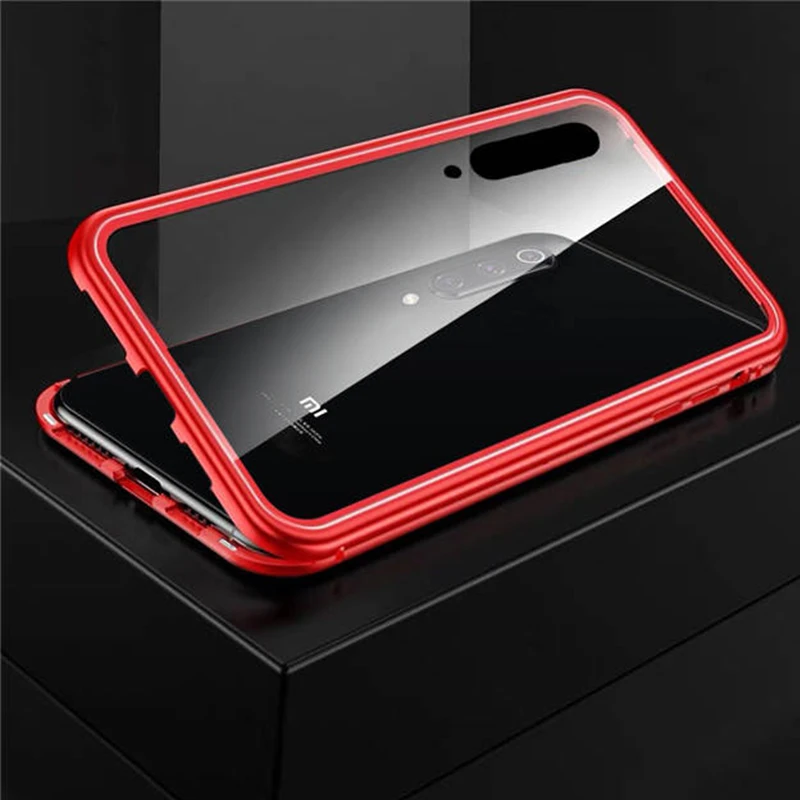 360 магнитный чехол для Xiaomi mi 9 9 SE mi 8 lite 6X A2 Pocophone F1 Алюминий металлический бампер Red mi K20 K20 Pro Note 7 6 Чехол для телефона