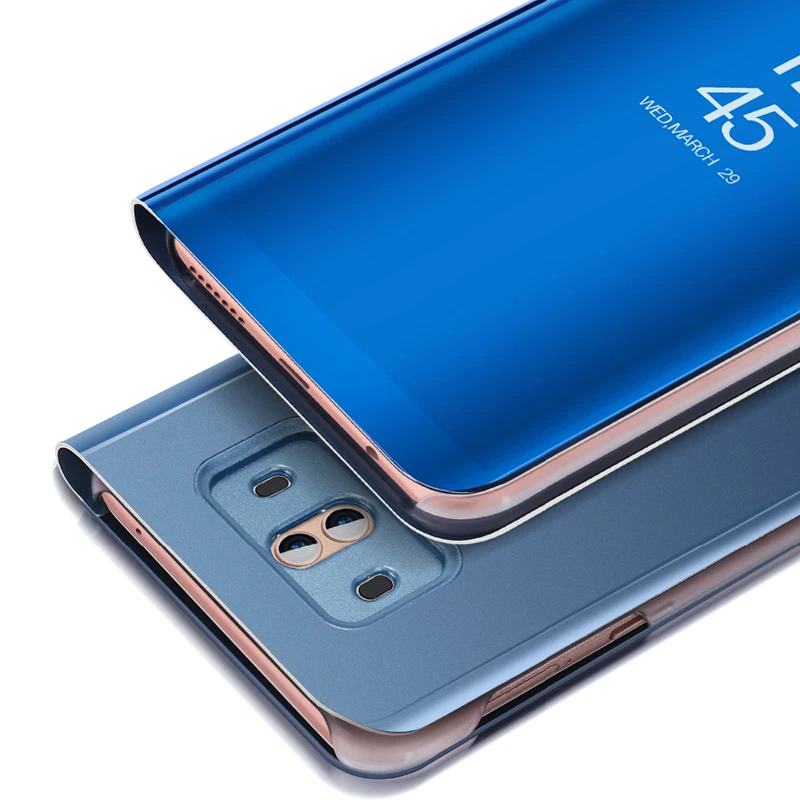 Зеркало Clear View откидная крышка для Huawei Коврики 10 Pro Lite smart Подставка чехол 9 pro |