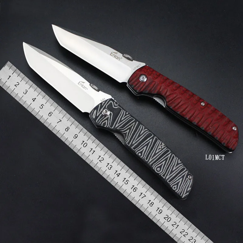 Складной нож ENLAN L01MCT с рукояткой из лезвия 8Cr13MoV карманные кухонные ножи для