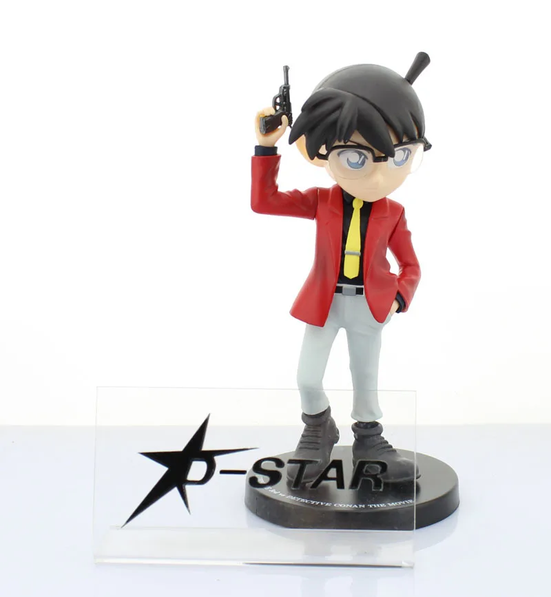 Бесплатная доставка Прохладный 7 &quotДетектив Конан красный костюм и пистолет