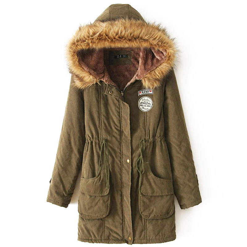 2019 горячая Распродажа зимние длинные пальто Толстые парки с капюшоном Тонкая