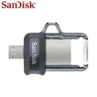 Флэш-накопитель SanDisk, USB 3,0, OTG Micro USB, флешка на 128 ГБ, мини-USB, 32 ГБ, 64 ГБ