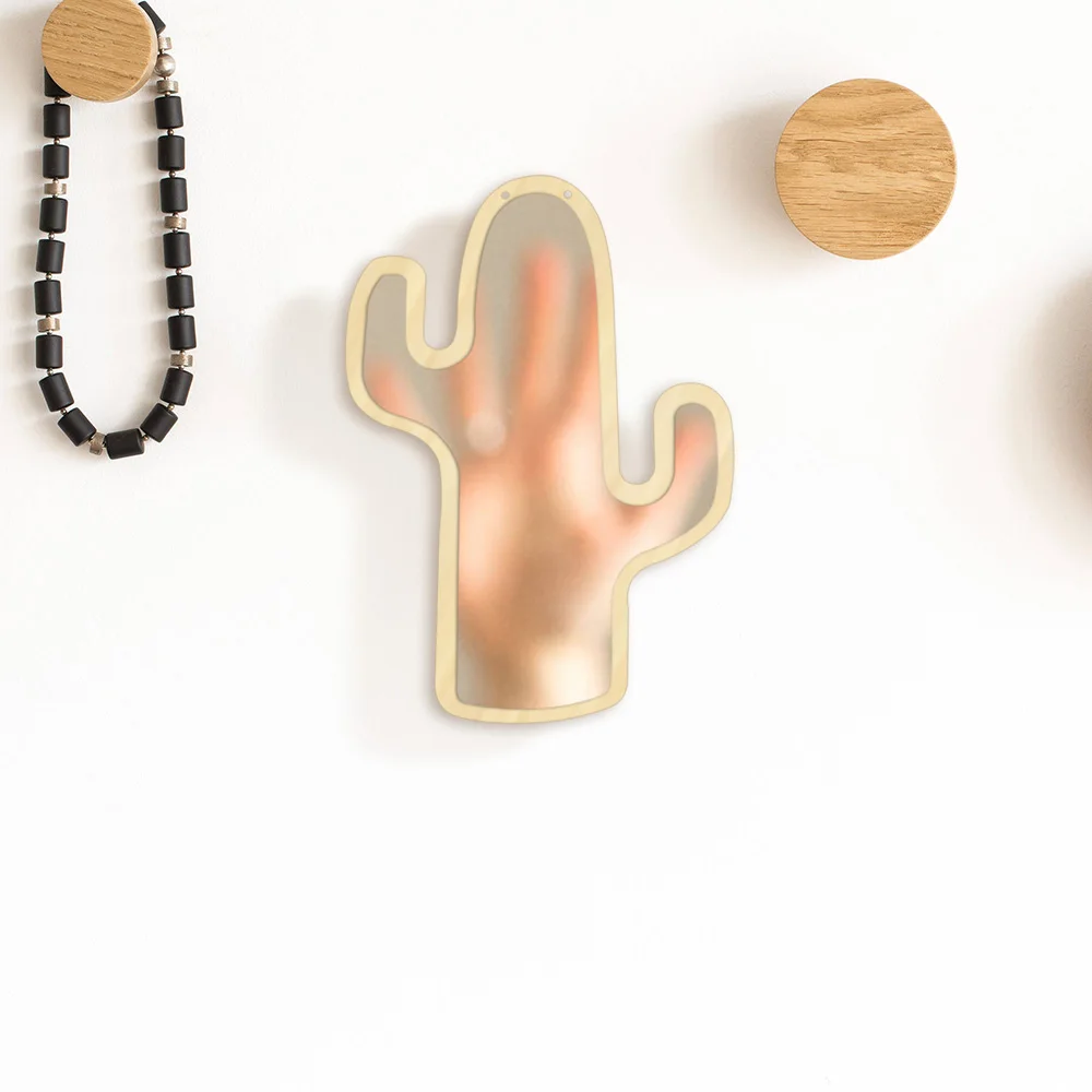 1 шт. декоративное настенное зеркало С КАКТУСОМ декор для стен пустыни подвесные