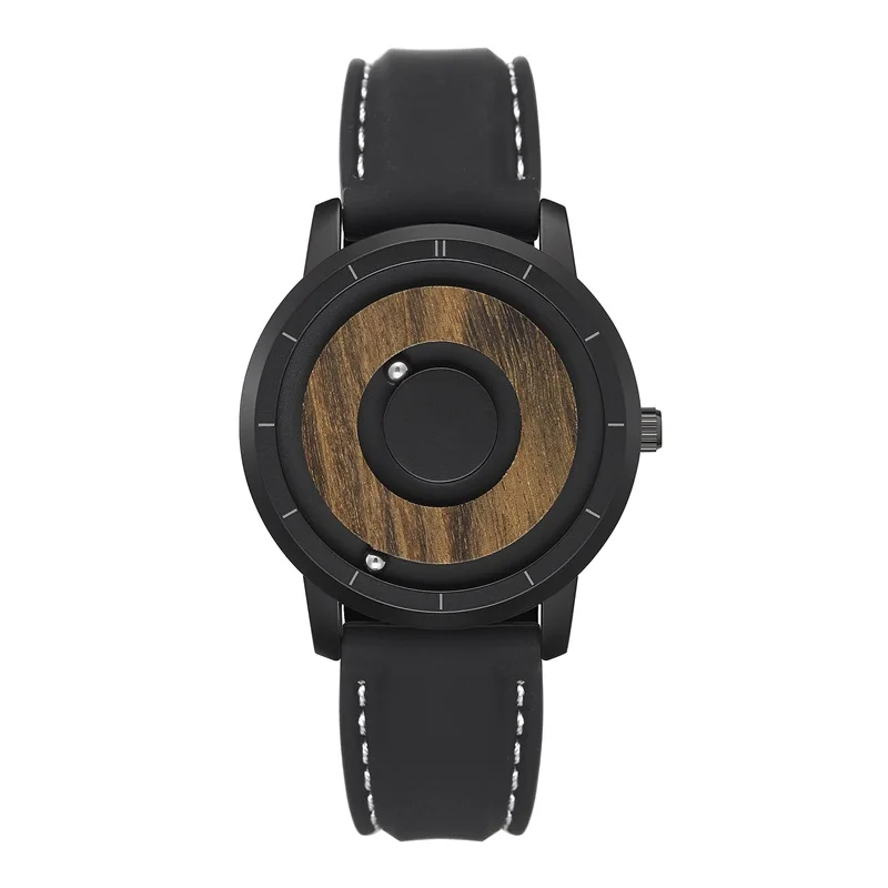 Eutour магнитные часы мужские часы wo мужские часы модные повседневные кварцевые часы, простой мужской минималистичный деревянный циферблат - Цвет: 5