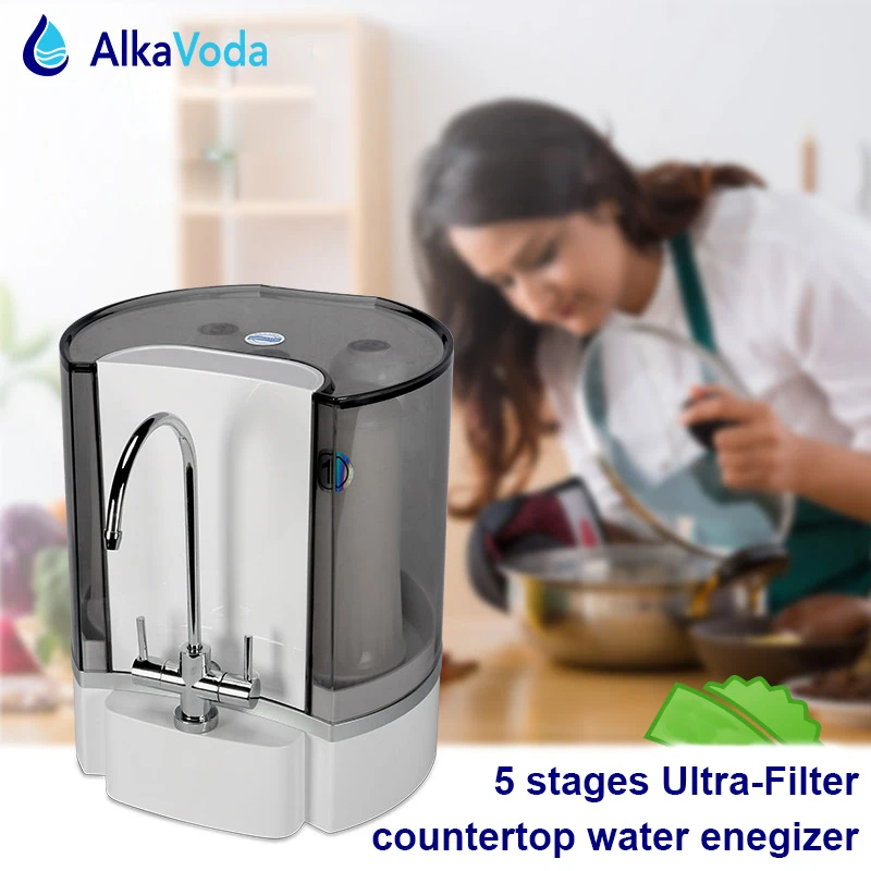 Богатый водорода минеральной щелочной воды ионизатор бытовые 5 этапов UF