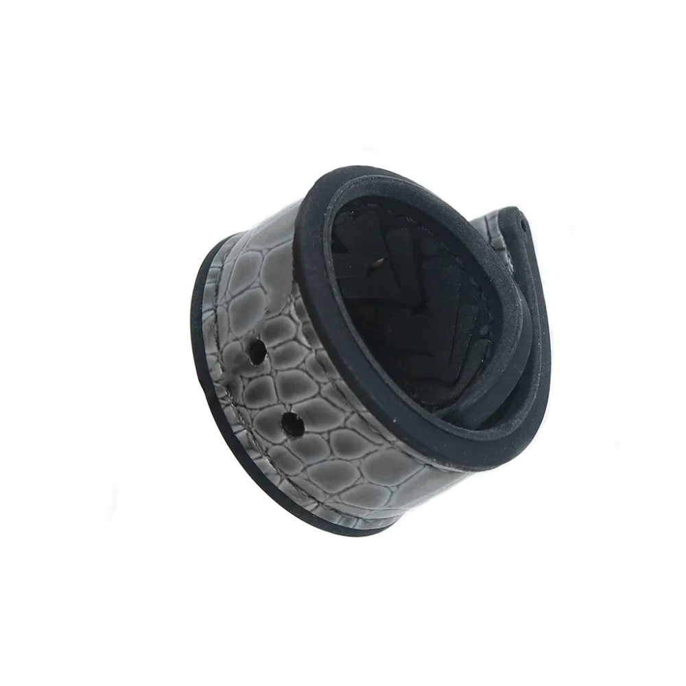 BEAFIRY 20mm 22mm python pattern Leather+Silicone Rubber Watch Band Straps Grey Brown Black Sweatproof Waterproof Watchband Belt