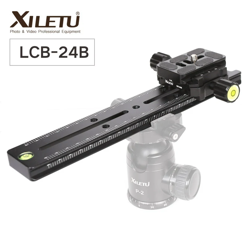 XILETU LCB-24B трек Долли слайдер фокусировка фокус рельс ползунок и зажим с qr-пластиной Meet Arca Swiss для DSLR камеры Nikon Canon