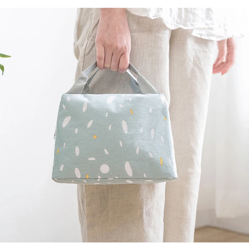 XZP Insulated Thermal Lunch Bag For Women Kids Men Cotton Food Box Picnic Milk Bottle Fresh Keep Handbag Case Pouch | Багаж и сумки