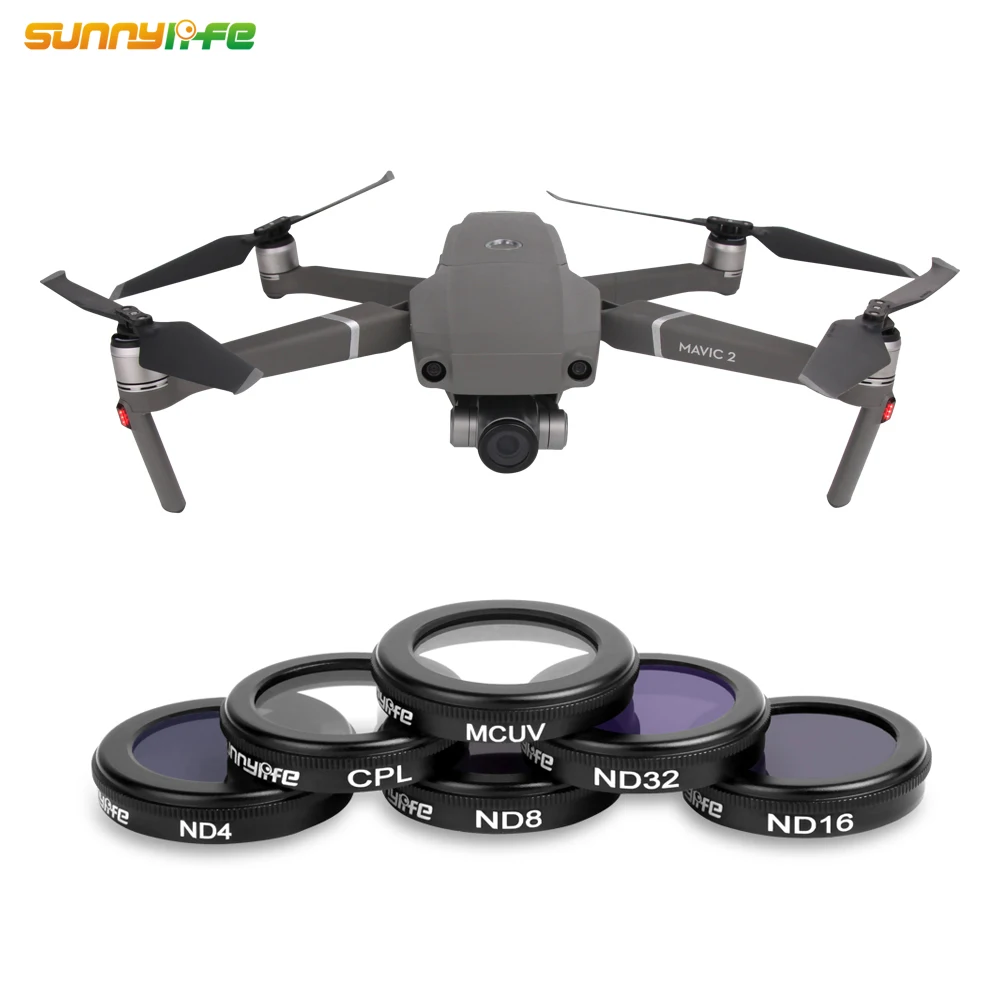 Sunnylife MC UV CPL ND4 ND8 ND16 ND32 фильтр объектива для DJI MAVIC 2 ZOOM Drone фильтры MCUV ND 4 8 16 32 набор Защита камеры Gimbal
