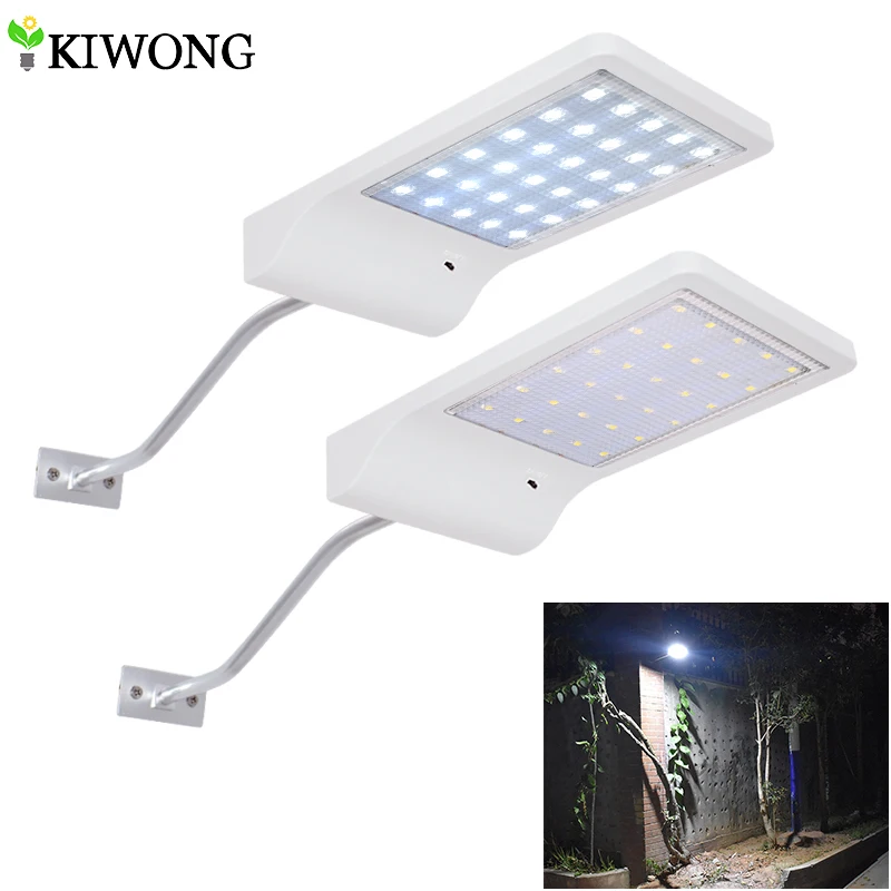 

Newest 30 LED Solar Light Outdoor Waterproof LED Lamp Security Lighting Wall Sconces with Mounting Pole for Barn Porch Garage