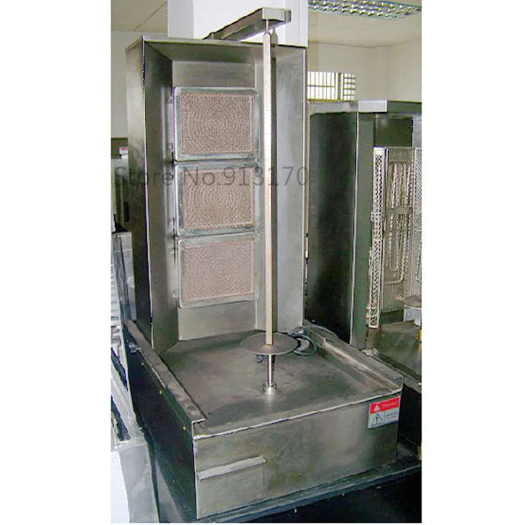 Газовая индейка Вертикальная ручная машина из нержавеющей стали Shearman Kebab