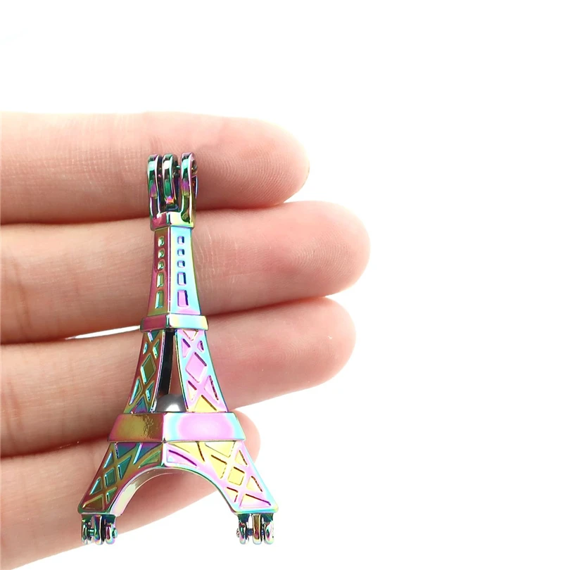 Rainbow Dreamcatcher Eiffel Tower Filigree Beads Cage Perfume Diffuser Aroma Pearl Locket Pendant | Украшения и аксессуары